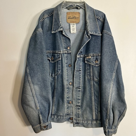 Levi Strauss Blue Jean Jacket Relaxed Trucker Men's Size Large - Picture 1 of 9